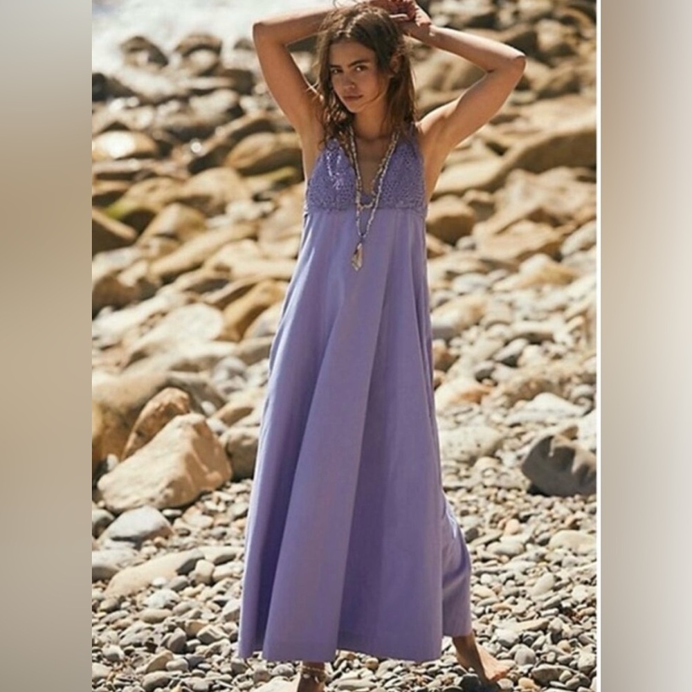 Free People Lavender Maxi Dress - S